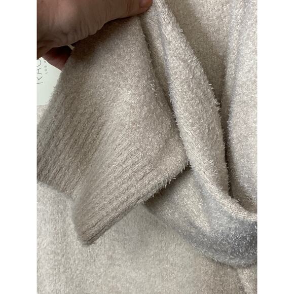 Brand New Rachel Zoe Women's Size Large Sherpa Beige Turtleneck Sweater - Picture 2 of 5